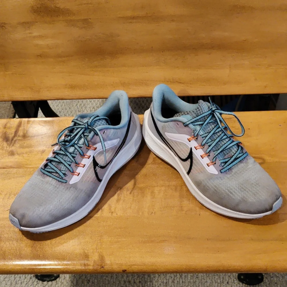 Nike Air Zoom Pegasus 39 tie dye effect gray purple orange and blue size 9.5 - Picture 4 of 11
